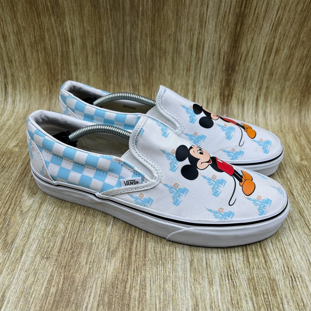 Vans x Disney Slip On Womens 9.5 Mickey Mouse Walt Disney World 50th Anniversary